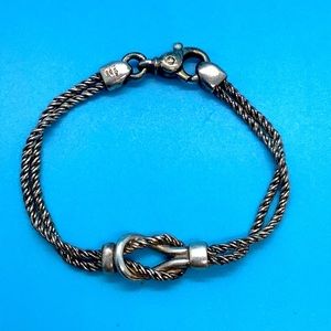 Tiffany & Co Sterling Silver Double Rope Bracelet